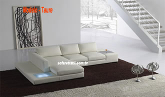 Sofá com Chaise Bonito e Sofisticado - Sua Sala sempre linda e Moderna